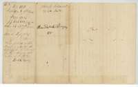 Back of the field notes, with the Robertson County record in Book H, page 28, and the file jacket for John B. McDaniel.