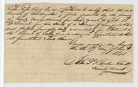 Certificate of the San Augustine County clerk, June 1841, that McDaniel's certificate No. 540 was recommended for patent by the board.