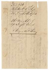 Filing wrapper for Thomas Wright's headright certificate and its assignment to Joseph French.