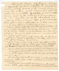 Field notes for 22 labors on Richland Creek, the balance of Thomas Wright's league and labor, surveyed by deputy surveyor James Scofield.