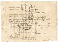Conditional headright certificate No. 121 for 1,280 acres issued to Meredith Whitaker by the Washington County land board, 4 July 1839.