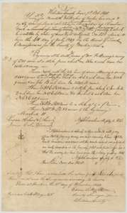 Field notes for 1,280 acres for Meredith Whitaker on Chambers Creek, surveyed by deputy surveyor B. J. Chambers, 9 October 1840, with plat and county surveyor's certificate.