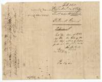 Filing wrapper for the Grimes field notes, with a note of receipt of the patent fee.