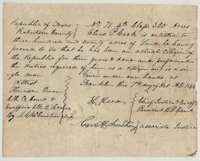Headright certificate No. 71 issued 7 October 1844 by the Board of Land Commissioners of Robertson County to Elias P. Cook for 320 acres.