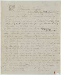 Field notes for 320 acres on Cottonwood Creek in Navarro County, surveyed for Elias P. Cook by county surveyor C. C. Taylor in 1844.