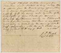 Certificate of 28 October 1848 by district surveyor Joseph P. Philpott that no conflicting survey was on record against the Cook survey.