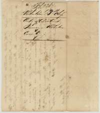 Filing wrapper for the surveyor's certificate on the Cook survey.