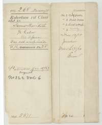File jacket for the Robertson First Class file of James Meredith, half a labor of land, patented 15 December 1847 as No. 322, Volume 6.