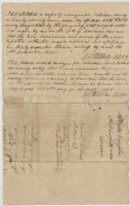 Mitchell's oath of 9 December 1845 and his certificate of 8 August 1848 that the Vaughan survey is correct and recorded in Book M, page 33.