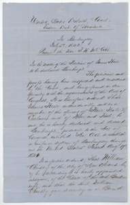 Copy of the 5 July 1842 order of the U.S. District Court in Louisiana declaring James Huie bankrupt and naming William Christy assignee.