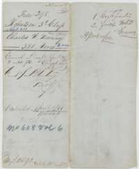File jacket for Charles W. Nanny's 320-acre headright in Navarro County, listing the certificates and field notes; patented 8 April 1851.