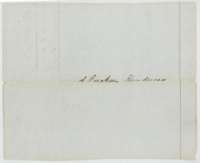 A sheet bearing only a signature, with no other writing.