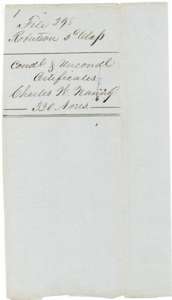 Wrapper for the conditional and unconditional certificates of Charles W. Nanny, 320 acres.