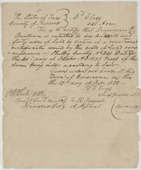 Navarro County certificate that Bustian is entitled to 640 acres on Shelby County conditional certificate No. 241, signed by Chief Justice S. C. Cross.