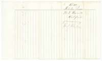 Wrapper for B. F. Carroll's certificate of occupancy, filed in the Land Office 3 February 1872.