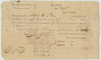 Conditional headright certificate No. 255 for 640 acres, issued to James M. Price by the Washington County land board, 5 December 1839.