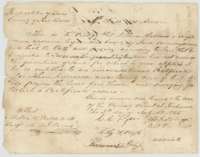 Certificate of the Fort Bend County land board, 5 July 1845, that Lucius Hibbard, a single man who came to Texas in 1836, is entitled to 320 acres.