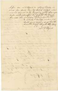 Acknowledgment of the Welch to Narbo conveyance before notary N. T. Byars, 7 August 1849.