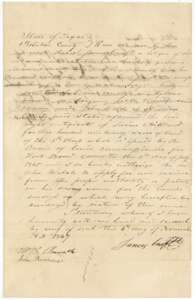 Conveyance of 4 November 1847 by James Craft to John Welch of the Hibbard headright certificate for $100.