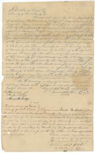 Power of attorney of 27 September 1845 in which Lucius Hibbard names James Craft to receive his patent, proved before Mills M. Battle at Richmond.