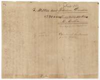 Jacket for the field notes of E. Melton, 320 acres, Robertson Donation file.