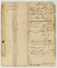 File jacket for John Huffman's 640-acre donation land in Navarro County, Robertson Donation, with the patent entry of 28 September 1849.
