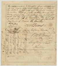Aaron Burns, assignee, transfers the certificate to Arthur Conrey at Houston, 21 March 1839, before Notary W. F. Gray, with Peter Gray witness.