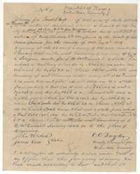 Field notes for 320 acres on Richland Creek, surveyed for James L. Moss by county surveyor C. C. Taylor, 15 May 1844.