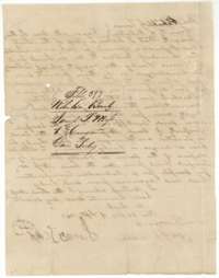 Back of the deed, with the file docket for the conveyance from James L. Moss to David Seeley.