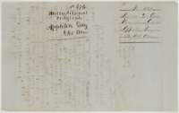 Back of the unconditional certificate, endorsed Appleton Gay, 640 acres, with the Land Office filing marks.