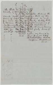 Certificate of H. B. Boston, clerk, 8 March 1849, that a former board issued conditional certificate No. 349 to Appleton Gay on 6 January 1840.