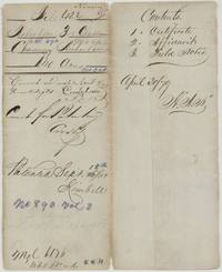 File jacket for Chauncey Richardson's 640 acres, Ab. 690, with patent entry 18 September 1851, No. 893 Vol. 3, and the list of contents.