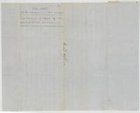 Wrapper for the affidavit of loss of the conditional certificate, marked File 422 Robertson 3rd class and Land Office.