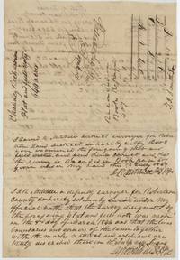 Back of the field notes with District Surveyor D. R. Mitchell's examination of 13 July 1848, recording in Book B page 407(?), and his oath of survey.