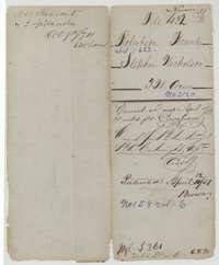File jacket for Stephen Nicholson's 320-acre bounty land survey, with the patent of 12 April 1851 to Peter Cartwright as assignee.