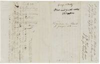 Wrapper for the Petty plat and field notes with District Surveyor Philpott's note of 30 September 1850 recording them in Colony Book I page 56; patented 29 July 1854.