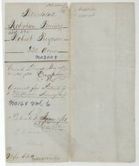 Jacket for file 442, Robert Ferguson, 320 acres, patent No. 168 Vol. 6 to William Henry, 2 June 1851.