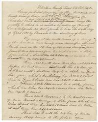 B. J. Chambers' field notes for 320 acres on Chambers Creek next to the Marsh, Rice and Ellsworth surveys, 17 October 1840.