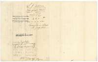 Back of the field notes, with the record in Book M, page 311, and the county map check of 1851.