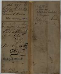 File jacket for Soloman S. Pearson's 320-acre headright, with the patent note of 1852 to Margaret Houston.