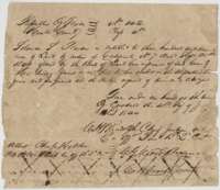 Houston County unconditional headright certificate No. 142 of 4 June 1844 entitling Solomon S. Pearson to 320 acres.