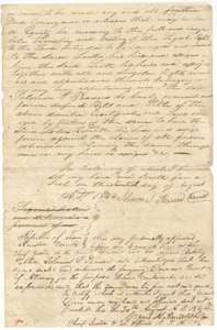 Second page of the Pearson to Leath deed, signed 20 August 1844 and acknowledged at Crockett before Chief Justice Cyrus A. Randolph.
