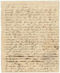 First page of the deed of 27 October 1848 from John R. Leath to Margaret Houston of Navarro County for the headright certificate.