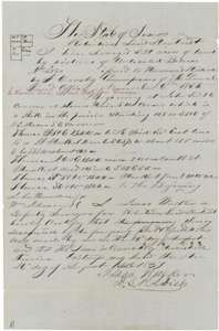 Field notes and plat of a second 320 acres for Howard Dillard, west of Corsicana, surveyed by deputy surveyor Isaac Walker in August 1857.