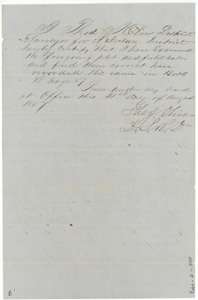 Certificate of District Surveyor Thos. J. Oliver, August 1857, that the second Dillard survey is correct and recorded in Book W, page 57.