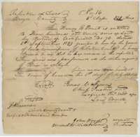 Unconditional headright certificate No. 16 for 320 acres issued to Henry B. Prewitt by the Brazos County land board at Boonville, 1 July 1844.