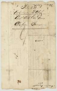 Back of the conditional certificate, with the file docket naming Claborn Jarrell and Henry Cook.