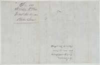 Back of the unconditional certificate, with the file docket for Claborn Jarrell's headright.