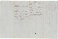 Back of the deed, with the docket naming Claborn Jarrell and Henry Cook and the Land Office filing note of 27 April 1854.