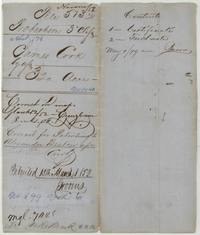 File jacket for James Cook's 320 acres, Abst 174, by assignee, with the patent entry to Alexander Beaton, 15 March 1852, No. 899 Vol. 6.